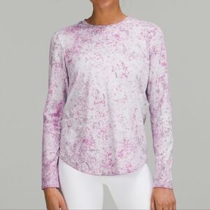Lululemon Love Long Sleeve Shirt Cirrus Wash Alpine White Lunar Rock Size 12